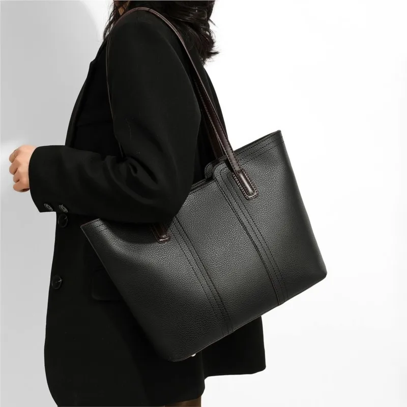 Женская сумка-тоут большой емкости, новая женская сумка через плечо, универсальная простая сумка для пригородных поездок, сумочка 1