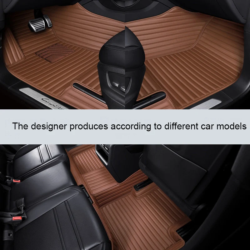 Изготовленные На Заказ Автомобильные Коврики из искусственной Кожи для Mercedes S Class W223 4 Seat 2021-2022 Года Детали Интерьера Автомобильные Аксессуары Ковер 3