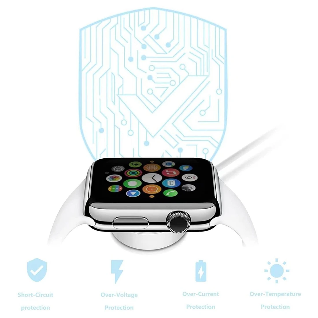 Кабель для зарядного устройства iWatch Быстрая совместимость с Apple Watch Series SE 7 6 5 4 3 2 1 (3,3 фута/1 М) 3
