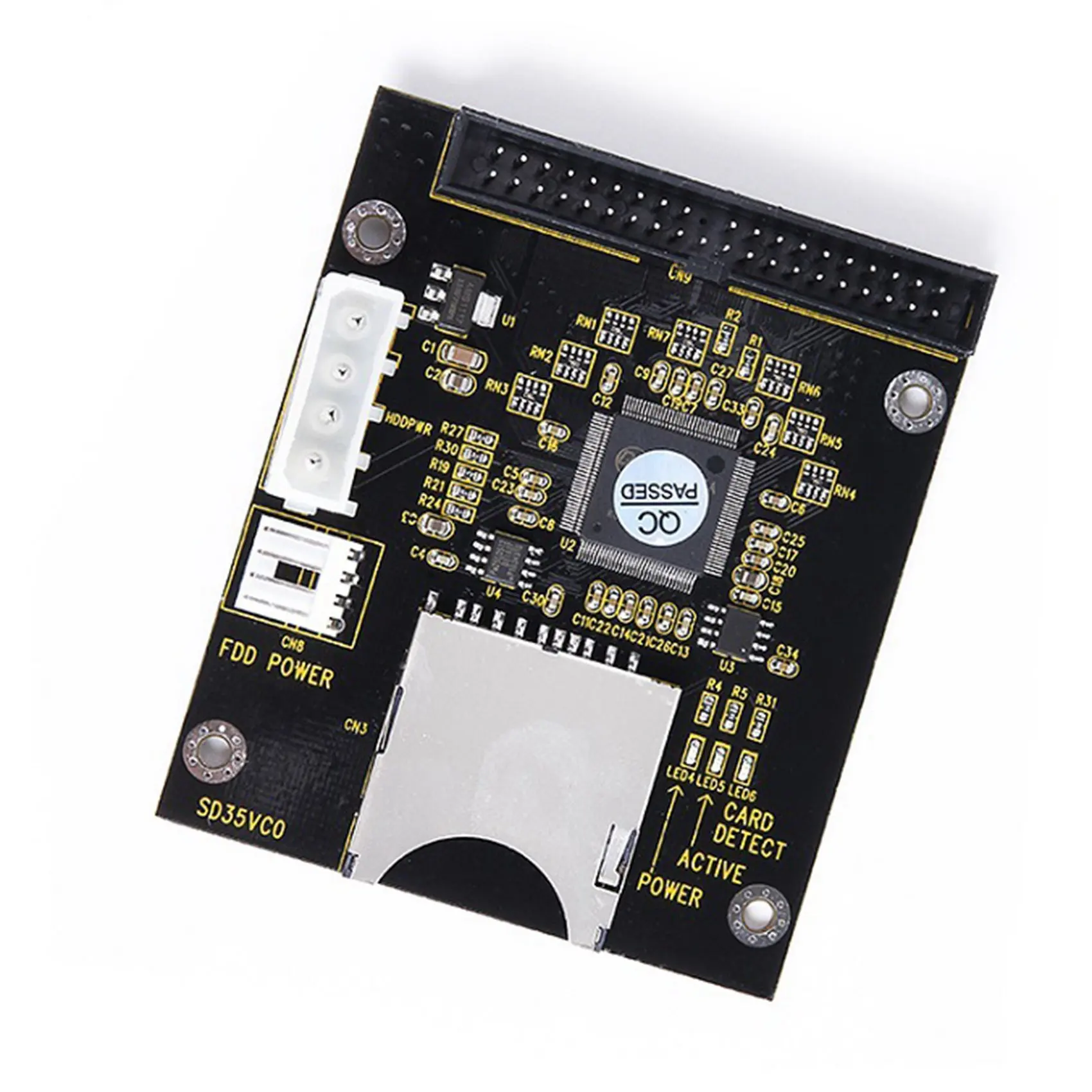 Карта конвертера SD на 3,5 дюйма IDE 40 Pin IDE SD Card Adapter SSD Embedded Storage Adapter Card IDE Expansion Card 3