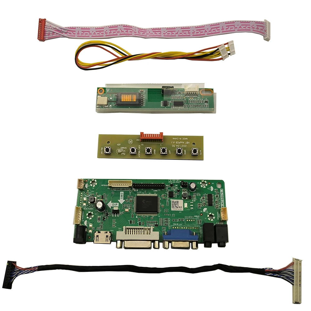 Комплект контрольных мониторов для LTN141P4-L01, LTN141P4-L02, LTN141P4-L03, LTN141P4-L04, HDMI + DVI + VGA, драйвер платы контроллера со светодиодным ЖК-дисплеем 2