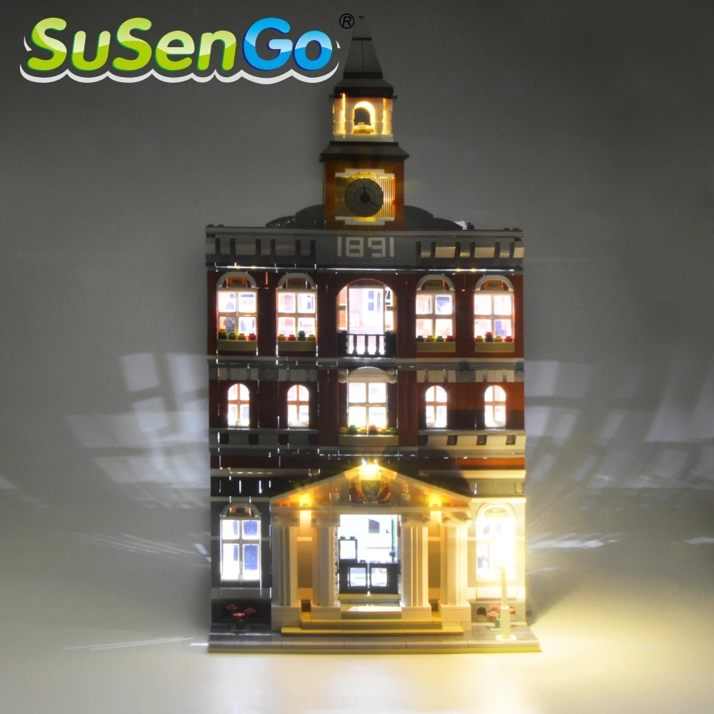 Комплект светодиодных светильников SuSenGo для ратуши 10224 Совместим с моделью 15003 30014, без строительных блоков 2