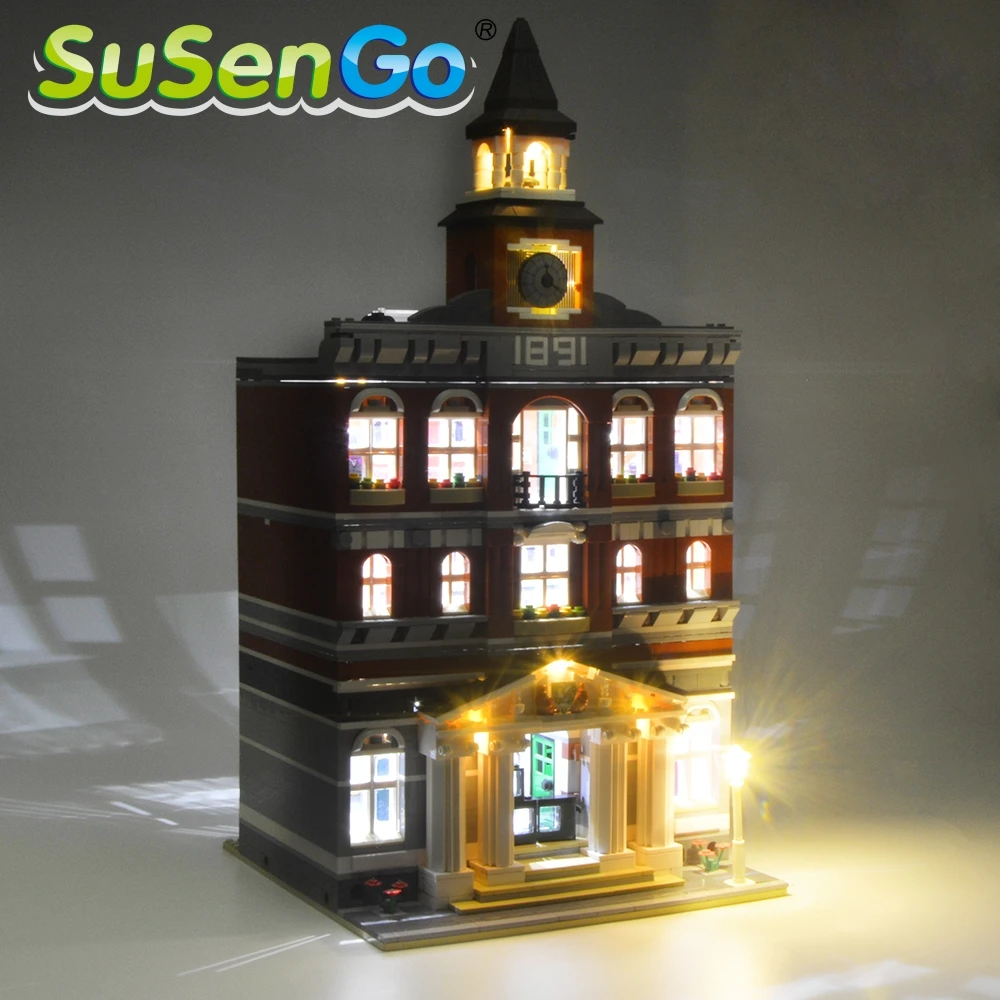 Комплект светодиодных светильников SuSenGo для ратуши 10224 Совместим с моделью 15003 30014, без строительных блоков 3