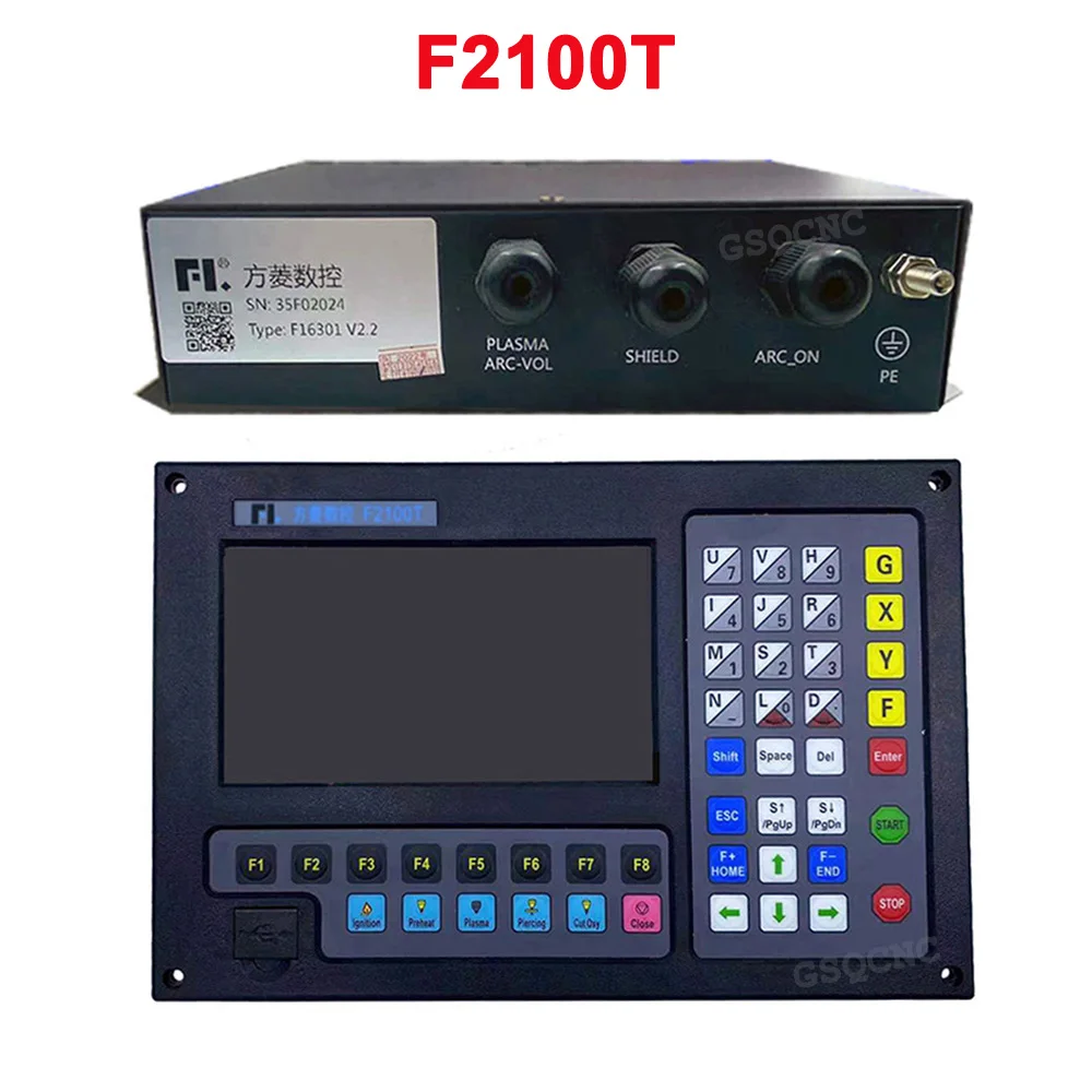 Контроллер плазменной резки Fang Ling F2100t V 5.0 Машина Плазменной резки Пламенем с 2-Осевой Системой ЧПУ + Делитель напряжения F16301 0