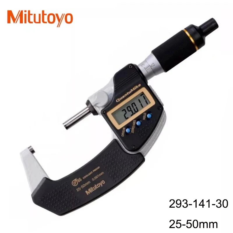 Микрометр для измерения скорости, защищенный от охлаждающей жидкости Mitutoyo IP67,0-25/25-50/50-75/75- 100 мм, 293-140-30 293-141-30 293-142-30 293-143-30 2