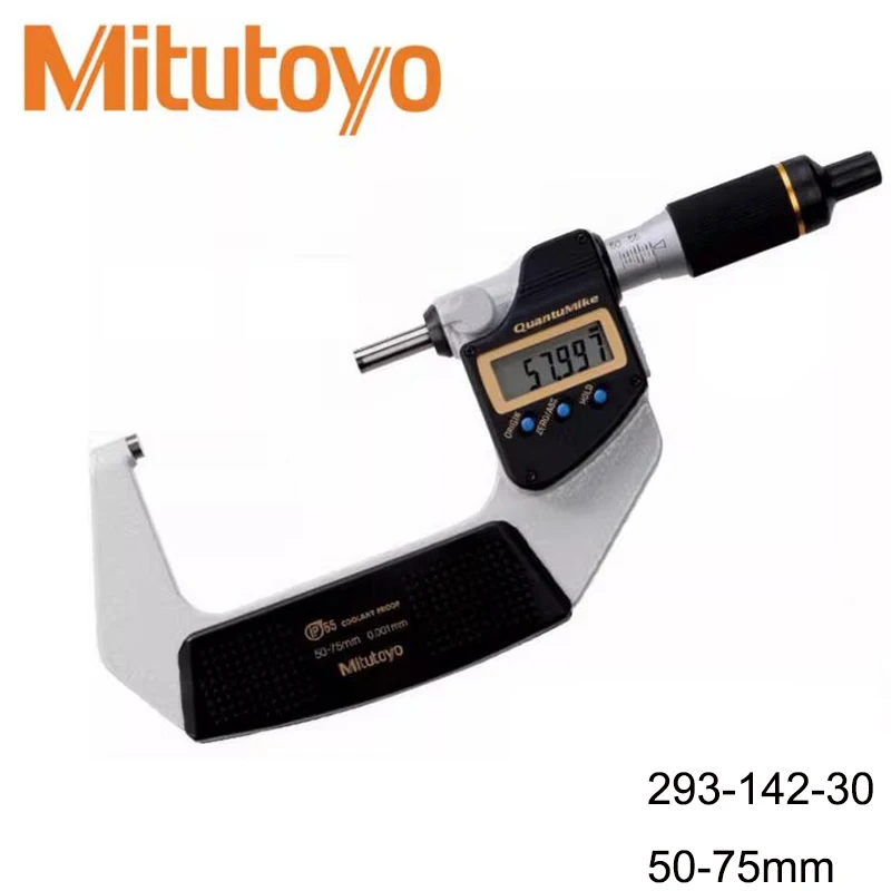 Микрометр для измерения скорости, защищенный от охлаждающей жидкости Mitutoyo IP67,0-25/25-50/50-75/75- 100 мм, 293-140-30 293-141-30 293-142-30 293-143-30 3