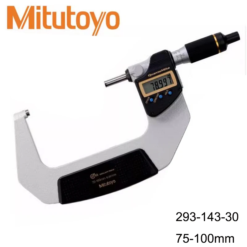 Микрометр для измерения скорости, защищенный от охлаждающей жидкости Mitutoyo IP67,0-25/25-50/50-75/75- 100 мм, 293-140-30 293-141-30 293-142-30 293-143-30 4
