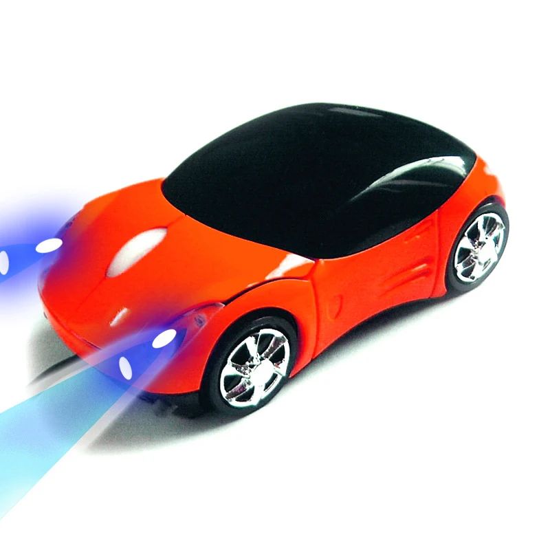 Мини-автомобильная форма USB-проводная мышь с разрешением 1000 точек на дюйм с подсветкой датчика 3D Оптическая мышь для настольных компьютеров и ноутбуков 2021 Новинка 4