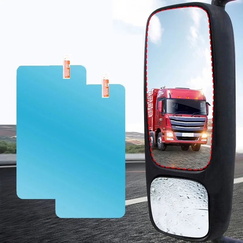 Многоразмерные автомобильные зеркала заднего вида для грузовиков, непромокаемая пленка, Оконное стекло, Противотуманные, антибликовые прозрачные водонепроницаемые пленки-наклейки 1