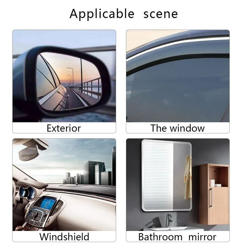Многоразмерные автомобильные зеркала заднего вида для грузовиков, непромокаемая пленка, Оконное стекло, Противотуманные, антибликовые прозрачные водонепроницаемые пленки-наклейки 5