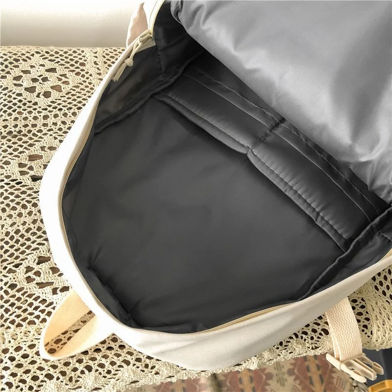Модный водонепроницаемый нейлоновый женский рюкзак для девочек, дорожная сумка для студентов большой емкости, мужская черная сумка для ноутбука 5