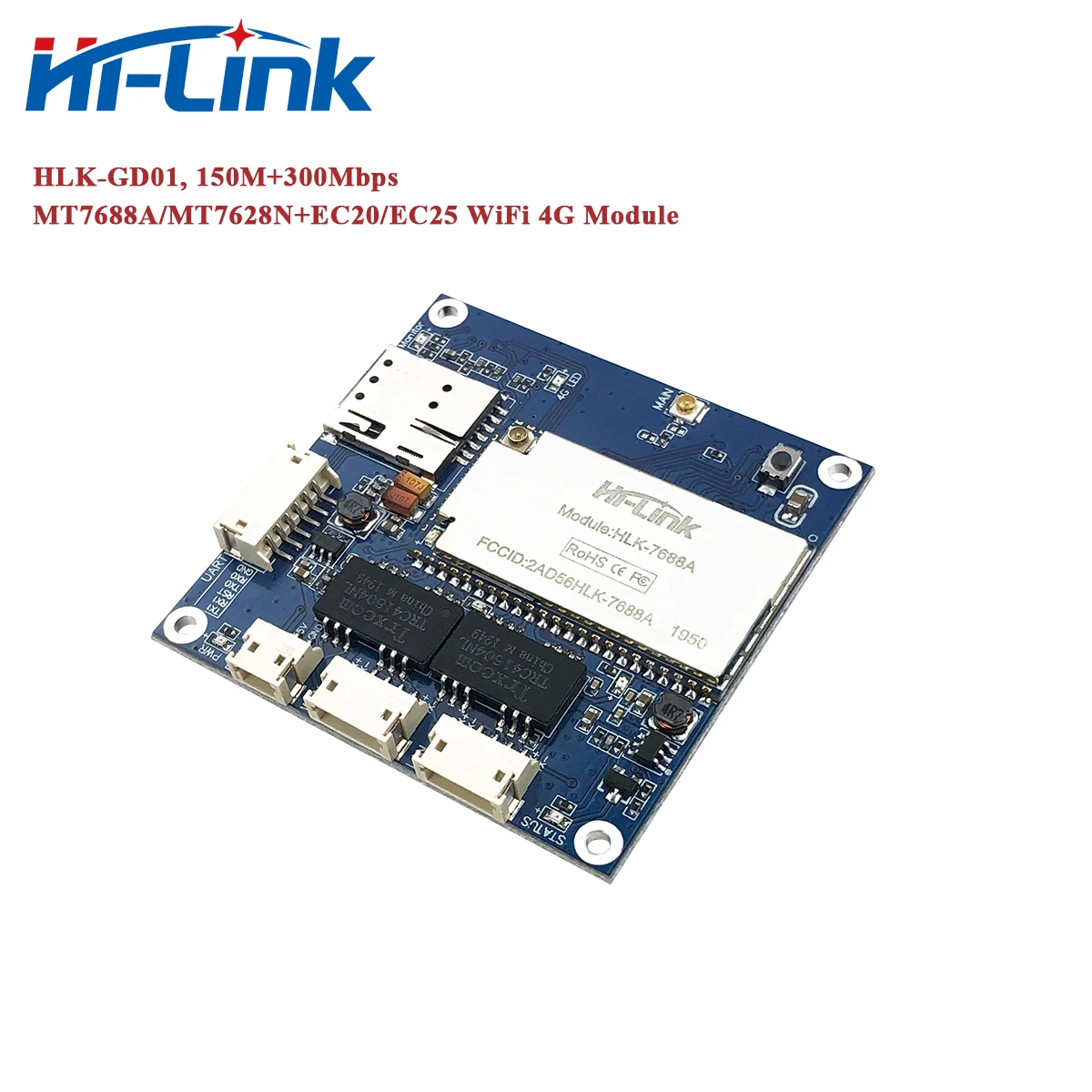 Модуль маршрутизатора HLK-GD01 MT7688A/7628N +EC20/EC25 4G LTE WiFi 0