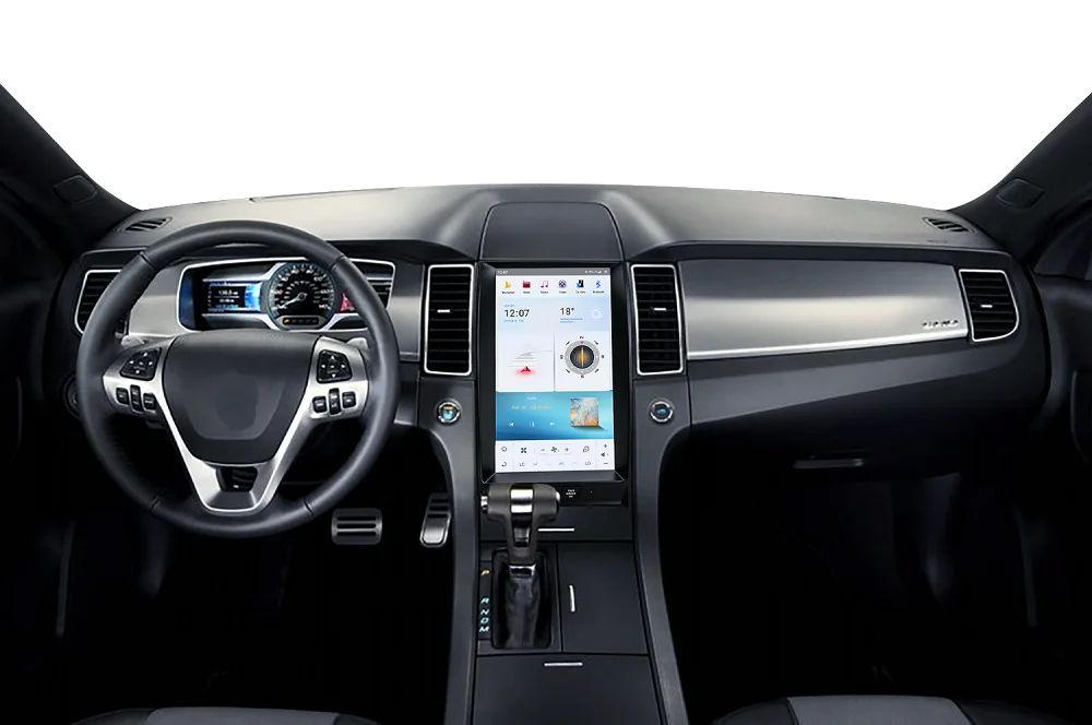 Мультимедийный плеер Android 11 от Qualcomm Tesla для Ford Taurus 2012 2013 2014 2015 2016, GPS Навигационный приемник, головное устройство 1