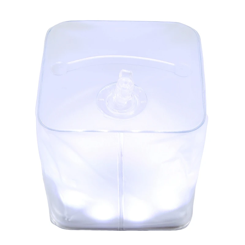 Надувной складной белый светильник с регулируемой яркостью для путешествий на открытом воздухе кемпинг 5