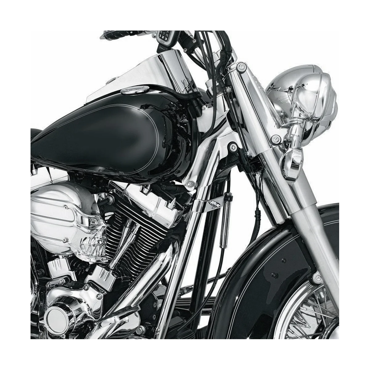 Накладка на нижнюю трубу мотоцикла для моделей Harley Softail Twin Cam 2000-2006 годов, накладка на нижнюю трубу, Черная 3