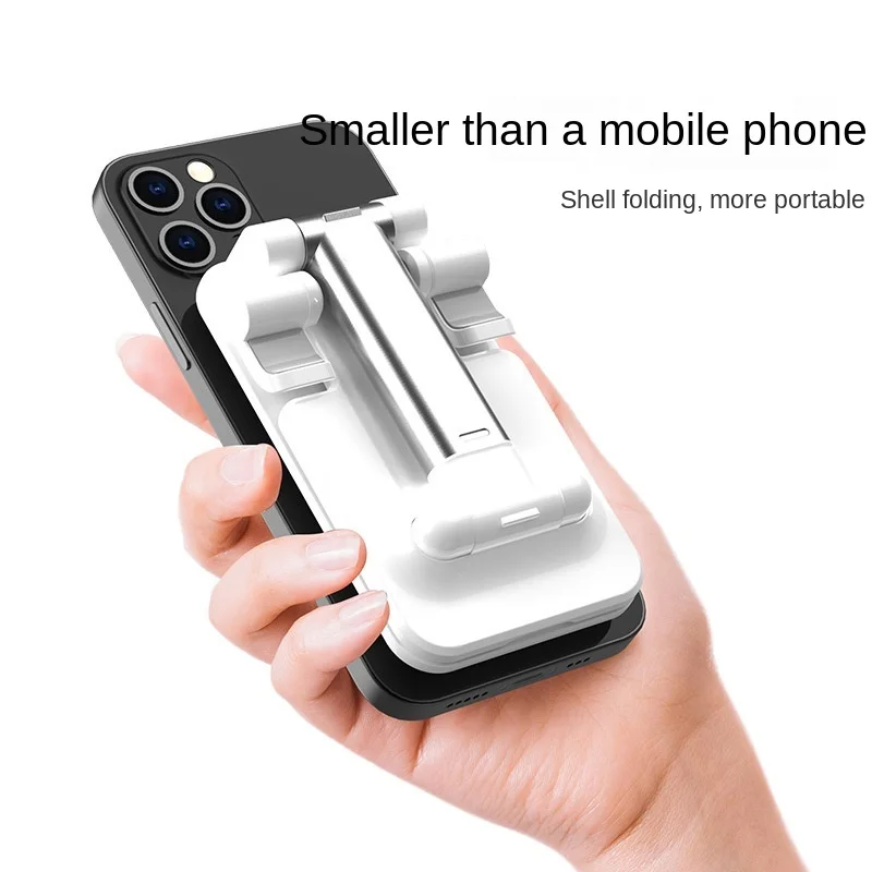 Настольный держатель мобильного телефона и планшета Подставка для iPhone X XS 11 12 Huawei Xiaomi Mi Металлопластиковый держатель Складная Телескопическая подставка 2