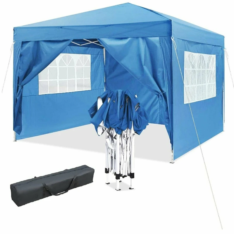 Новая беседка с навесом 3x3 м, Портативная уличная непромокаемая палатка для вечеринки в саду, укрытие для пикника, включает верхнюю раму навеса 0