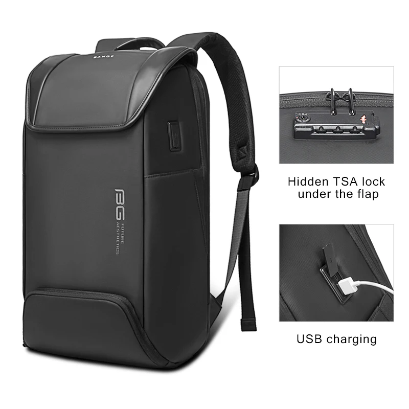 Новые рюкзаки для ноутбуков BANGE Многофункциональные с водонепроницаемым Большим вместительным рюкзаком для повседневной работы и бизнеса Back Pack Mochila 1