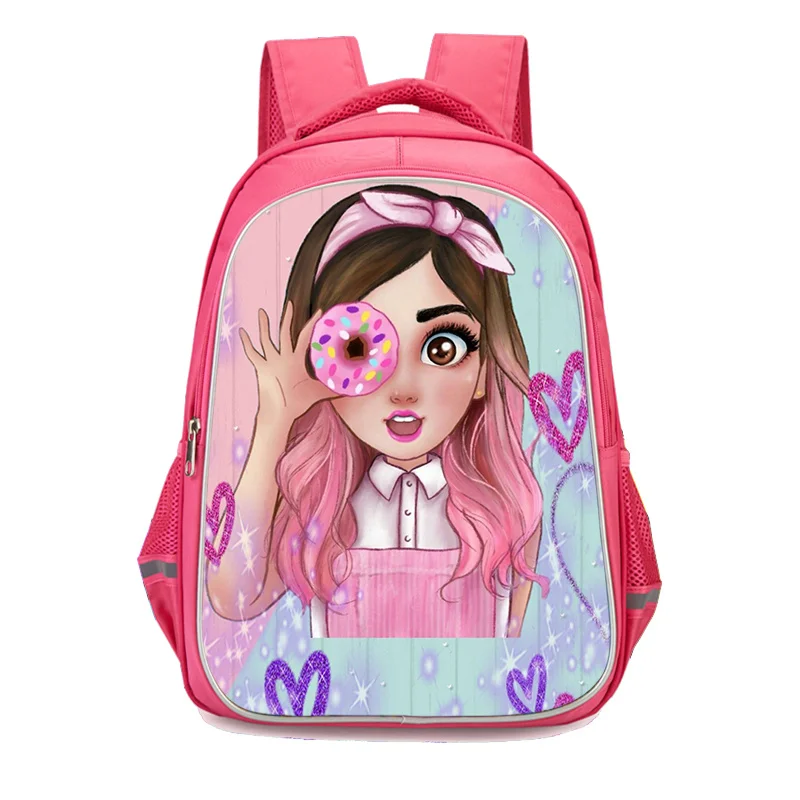 Новый Школьный рюкзак для девочек, Ранцы для начальной школы с принтом Mis Pastelitos, Детская сумка для книг, Детский ранец 0