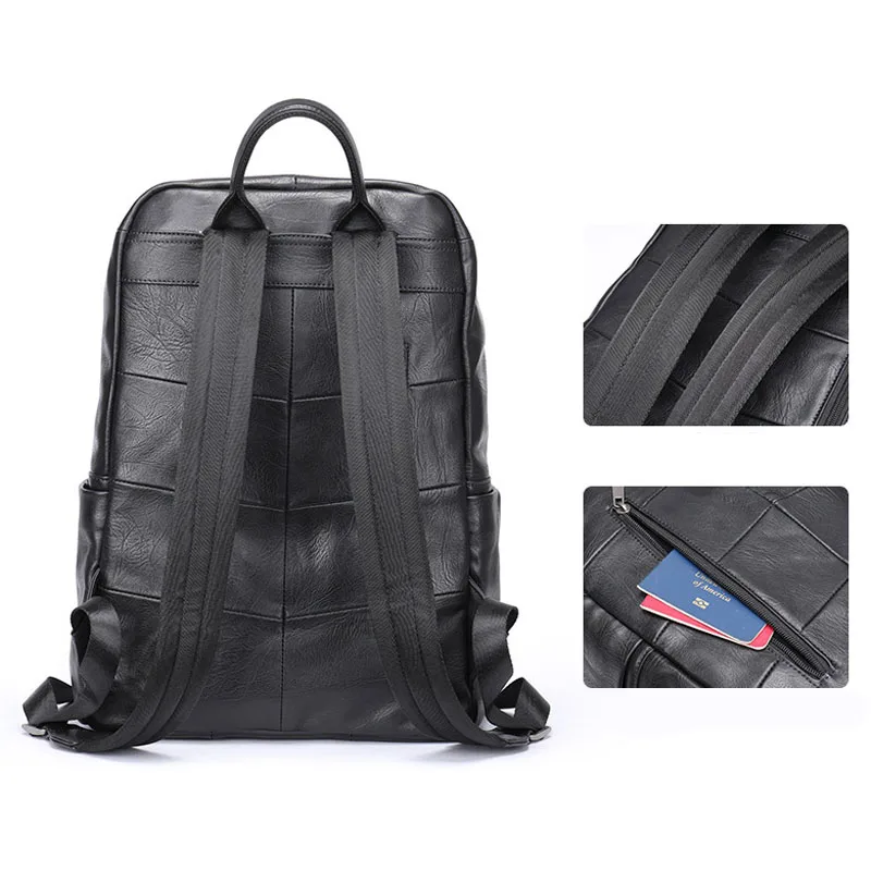 Новый мужской кожаный рюкзак EUMOAN, простая легкая дорожная сумка для бизнеса и отдыха, большая вместительная сумка для компьютера, школьная сумка из воловьей кожи, tide 2