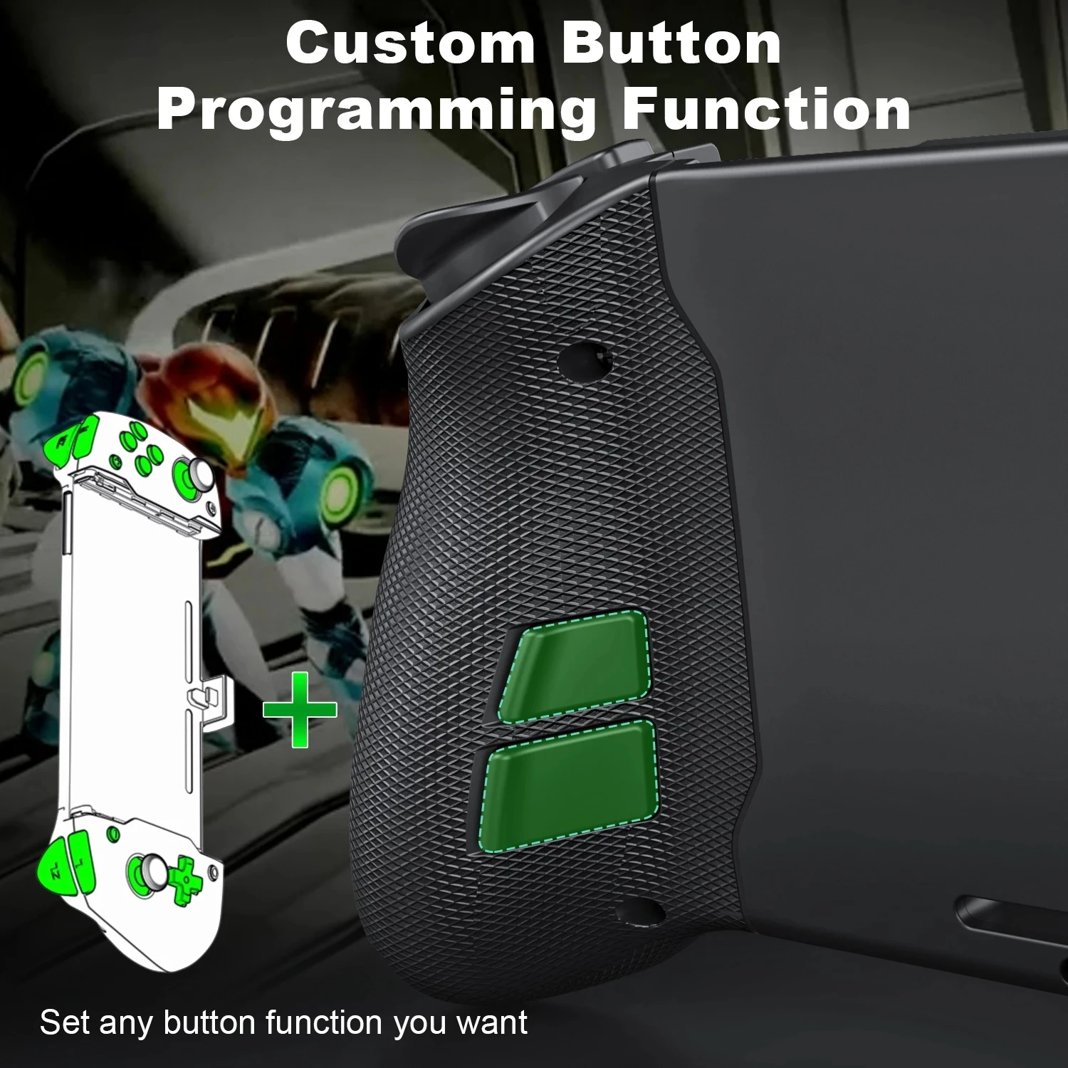 Обновление для геймпада Nintend Switch с ручной рукояткой, Двойной вибрацией двигателя, Встроенным 6-осевым Гироскопом Joy-pad для OLED-переключателя 3