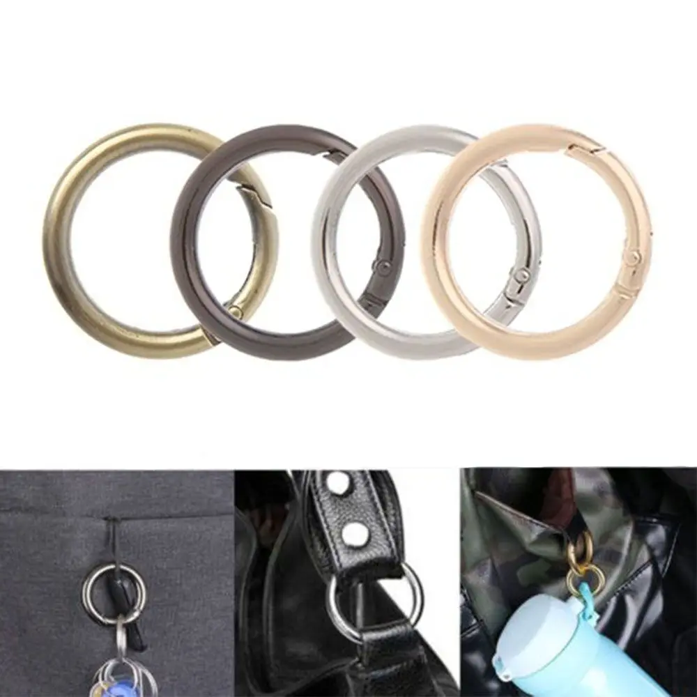 Открывающееся соединительное кольцо, сумочка, часть сумки, круг, пружинный крючок, пряжка, брелок для ключей, крючок 2