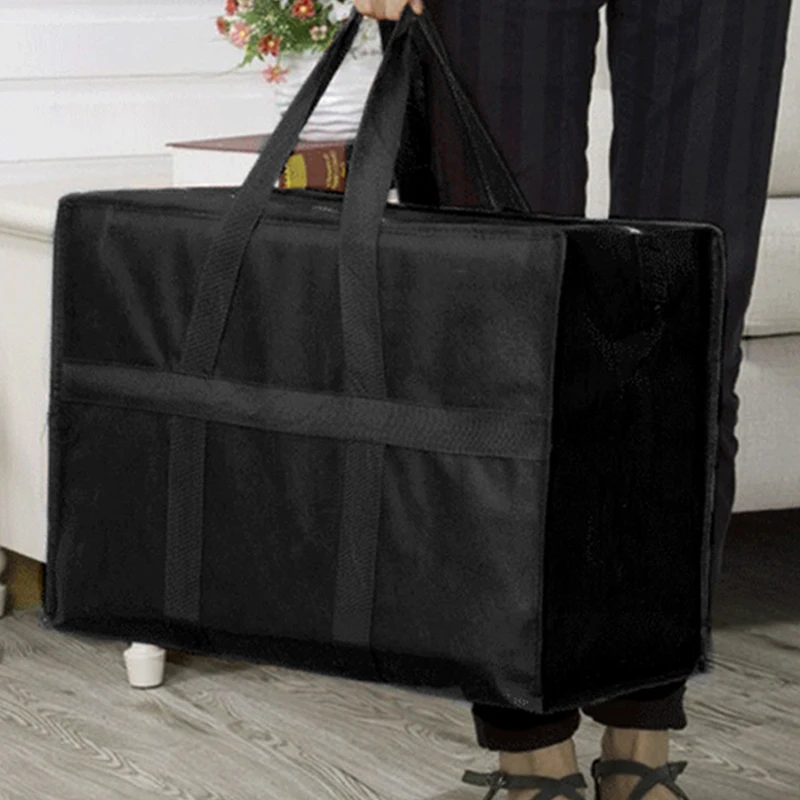 Портативная сумка для хранения нетканого одеяла для одежды, Отделочные сумки для домашнего одеяла, Подвижные большие многофункциональные сумки для хранения всякой всячины 1