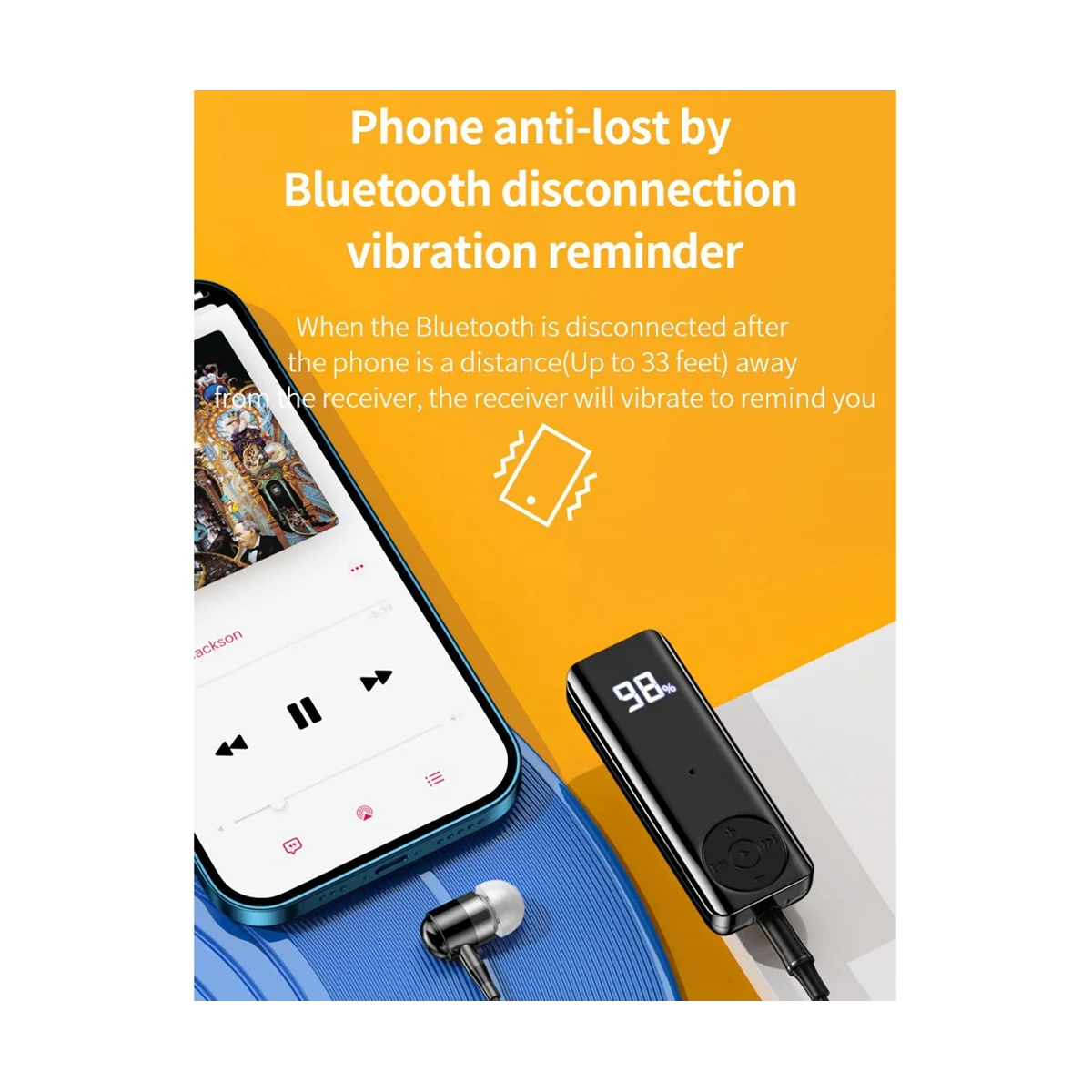 Приемник Bluetooth 5.3 3,5 мм AUX Адаптер для Автомобильных наушников Динамик Музыкальный Беспроводной Аудиоприемник с кабелем для гарнитуры 5