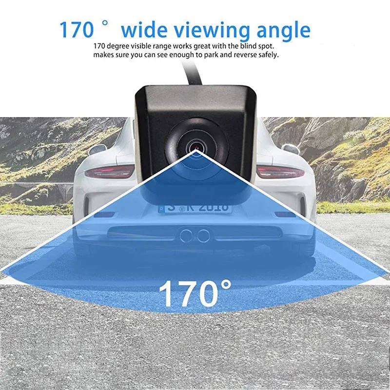 Профессиональная Универсальная HD Камера Ночного Видения Заднего Вида Автомобиля 170 ° Широкоугольная Камера парковки Заднего Хода Водонепроницаемый CCD LED Автоматический Резервный Монитор 2