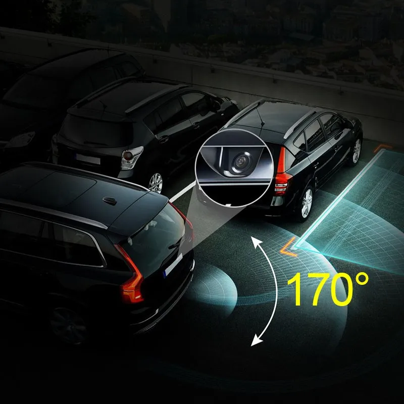 Профессиональная Универсальная HD Камера Ночного Видения Заднего Вида Автомобиля 170 ° Широкоугольная Камера парковки Заднего Хода Водонепроницаемый CCD LED Автоматический Резервный Монитор 4