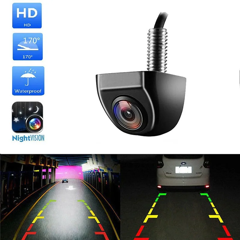 Профессиональная Универсальная HD Камера Ночного Видения Заднего Вида Автомобиля 170 ° Широкоугольная Камера парковки Заднего Хода Водонепроницаемый CCD LED Автоматический Резервный Монитор 5