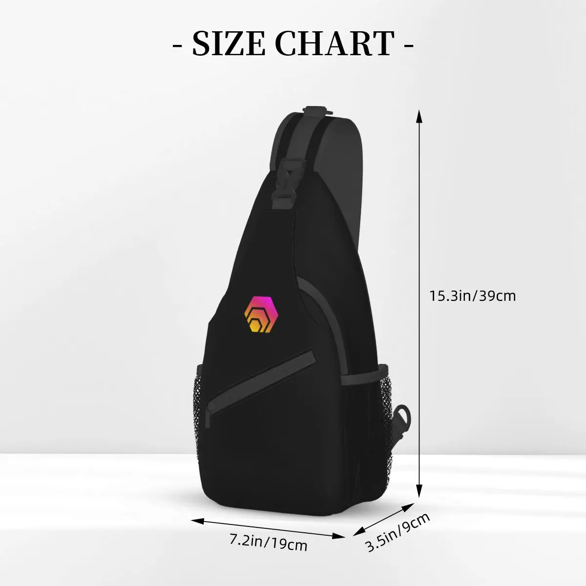 Слинг-рюкзак с Логотипом HEX Crypto, сумка для Пеших Прогулок, Дорожная Нагрудная сумка, Рюкзак, Мужской Модный Рюкзак через плечо, сумка на плечо 2