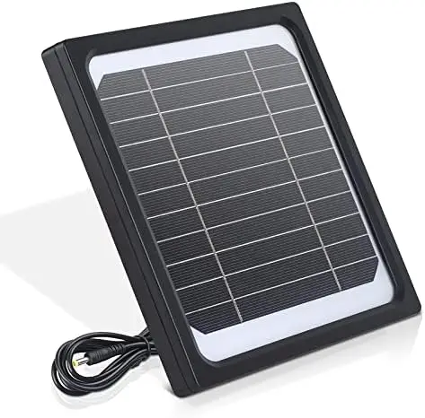 Солнечная панель для камеры Слежения, Комплект солнечных батарей 12V, Встроенная Аккумуляторная батарея емкостью 5200 мАч, Охотничьи Аксессуары для игровой камеры IP65 0