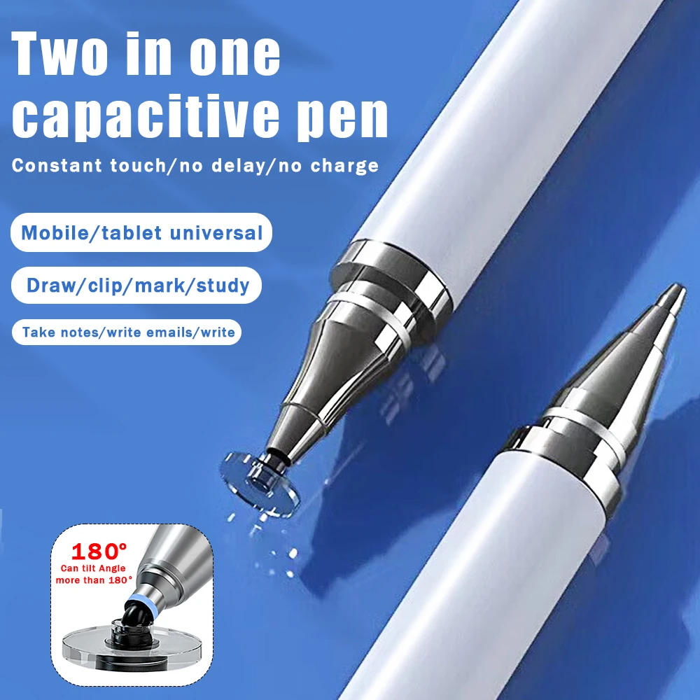 Стилус 2 В 1 Для мобильного телефона Планшета Емкостный сенсорный карандаш Для Iphone Samsung Универсальный карандаш для рисования на экране телефона Android 1