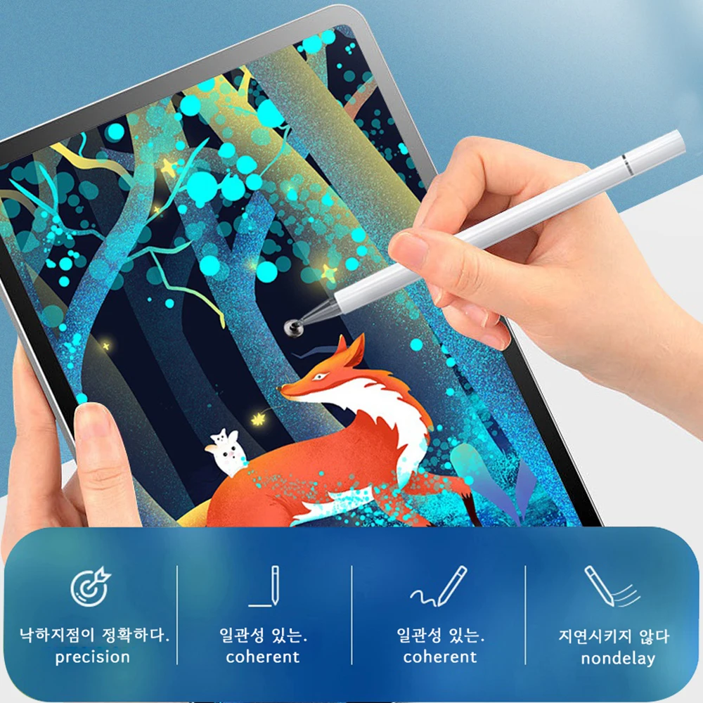 Стилус 2 В 1 Для мобильного телефона Планшета Емкостный сенсорный карандаш Для Iphone Samsung Универсальный карандаш для рисования на экране телефона Android 4