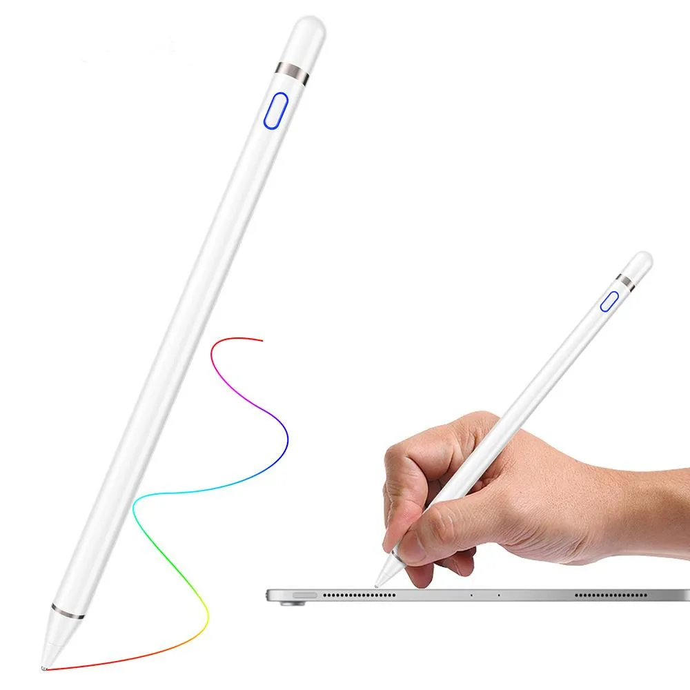 Универсальная Емкостная Ручка с сенсорным экраном Stlus Smart Pen для системы IOS/Android Apple iPad Phone Smart Pen Стилус Карандаш Сенсорная Ручка 0
