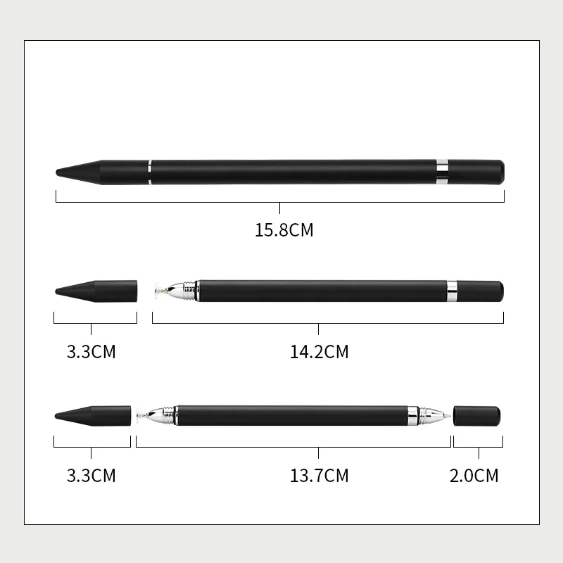 Универсальный волоконный стилус 2 в 1, Планшетные ручки для рисования, Емкостный экран, сенсорная ручка Caneta для мобильного телефона, аксессуары для смарт-ручек 3