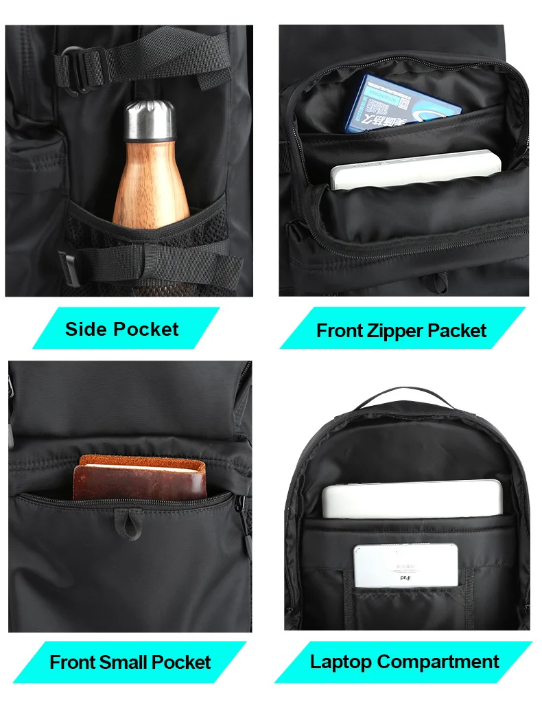 Хорошо продается Повседневный Уличный мужской Рюкзак Для ноутбука Большой емкости 17 дюймов, дорожный рюкзак для Университетского колледжа, школьная сумка 3