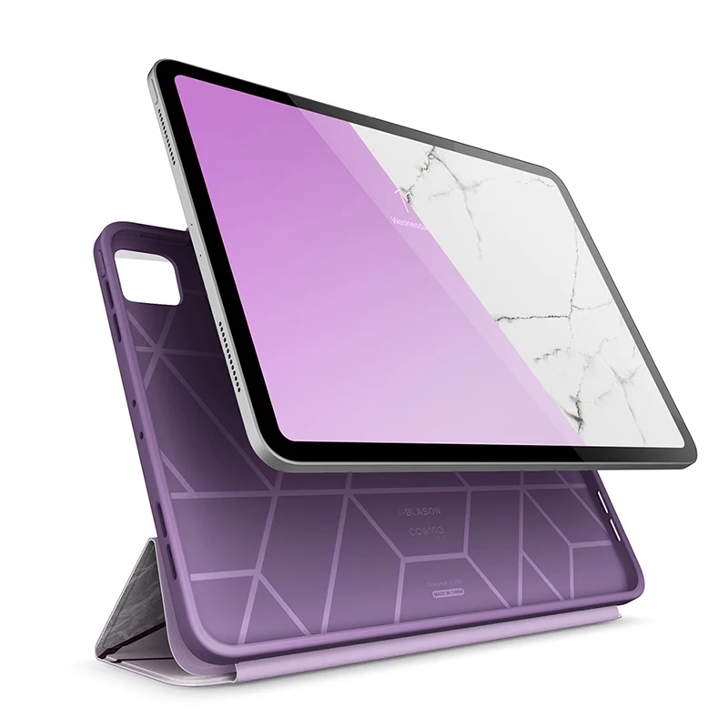 Чехол для iPad Pro 12.9 (2022/2021/2020/2018) i-Blason Cosmo с трехстворчатой подставкой для всего тела, защитный чехол Smart Cover с функцией автоматического перехода в режим ожидания 4