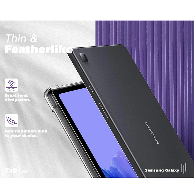 Чехол для планшета Samsung Galaxy Tab A7 10,4 Дюйма 2020, Прозрачный Мягкий гибкий защитный чехол из ТПУ для Samsung Tab SM-T500 1
