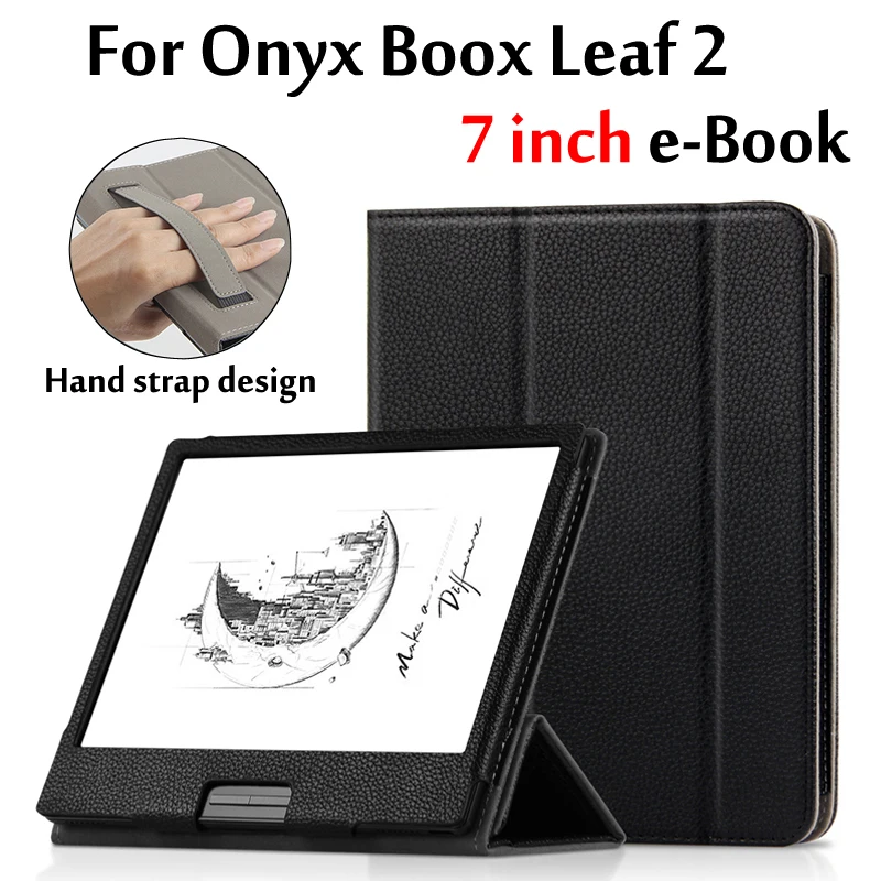 Чехол для устройства чтения электронных книг ONYX BOOX Leaf 2 7 дюймов, Защитный Чехол для смарт-электронной книги boox leaf2 с ремешком для рук, дизайн корпуса Funda 0