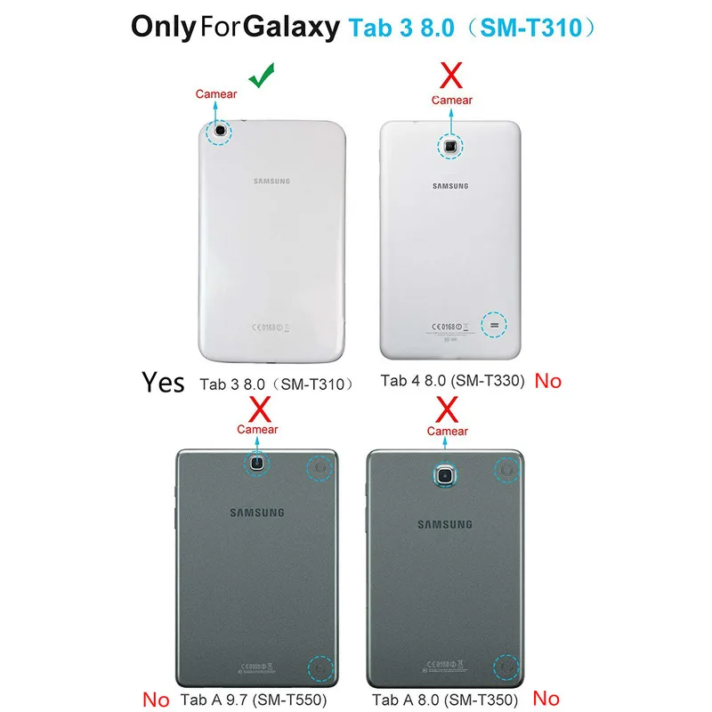 Чехол из искусственной кожи для Samsung Galaxy Tab 3 8,0 T310 с функцией подставки для Samsung Tab3 8,0 SM-T310 T311 T315 Чехол для планшета 1