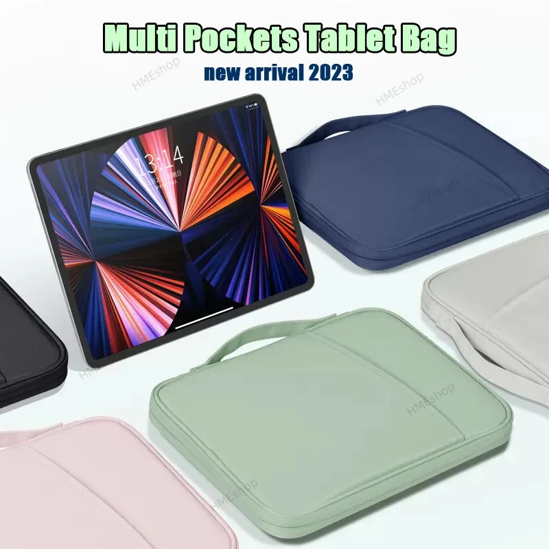Чехол-сумка для Xiaomi Pad 5 Pro 12,4 дюймов, модный Противоударный защитный чехол, сумка с несколькими карманами 0