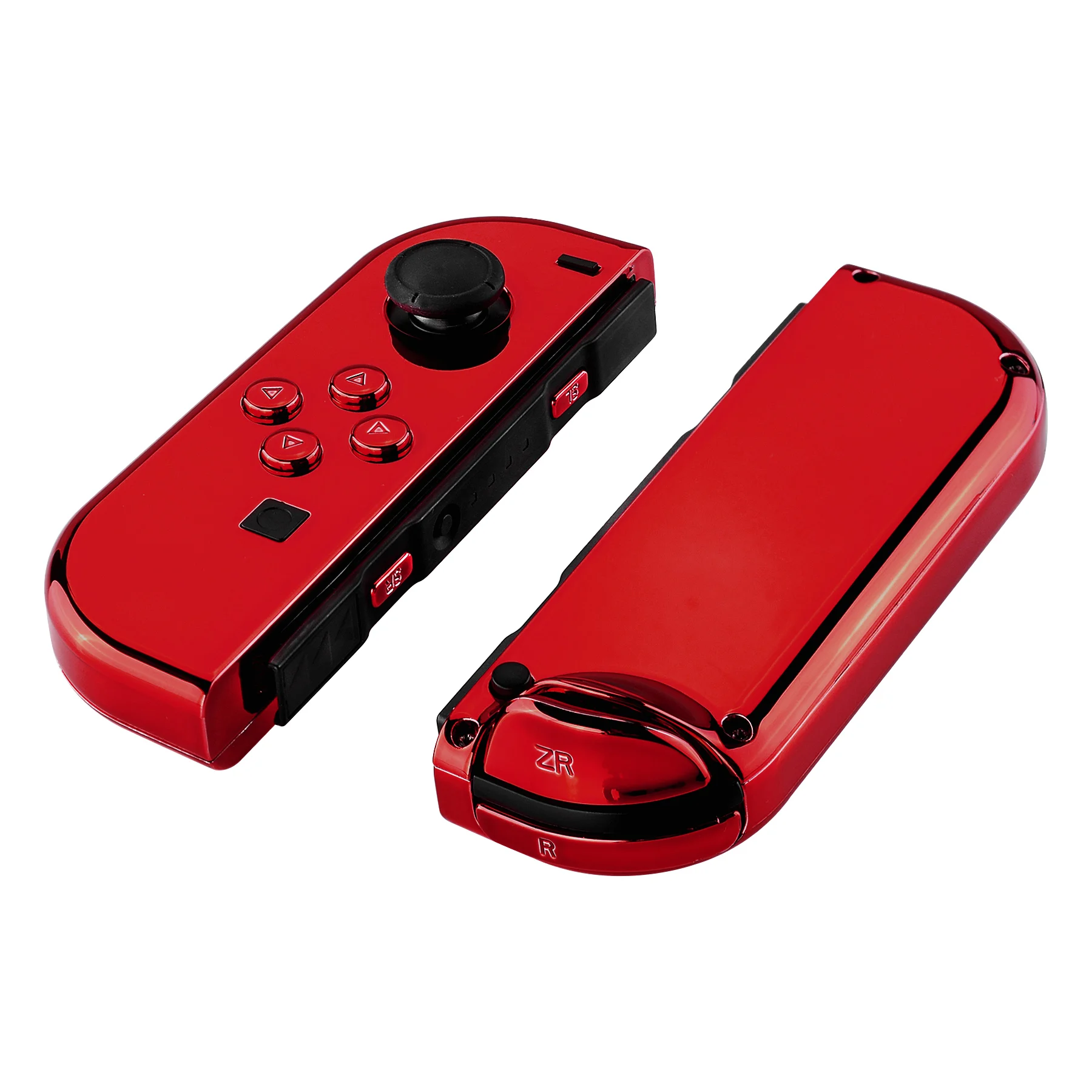 Экстремальный Пользовательский Хромированный красный чехол для корпуса контроллера с полным набором кнопок для NS Switch & OLED Switch JoyCon 3